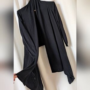 Moda International Black Open Front Cardigan